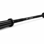 Centr x HYROX 5 ft black Olympic barbell 500 lb capacity with center text branding