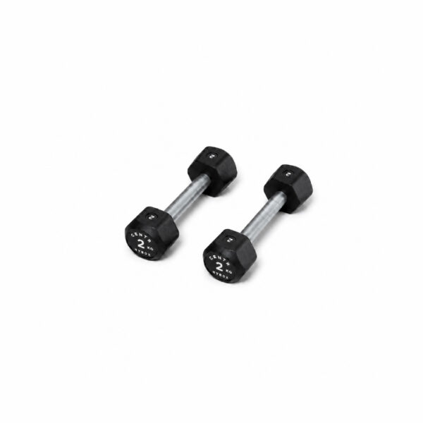 centr-hyrox-rubber-dumbbell-2kg Centr x HYROX 2kg rubber dumbbell for strength training and fitness workouts