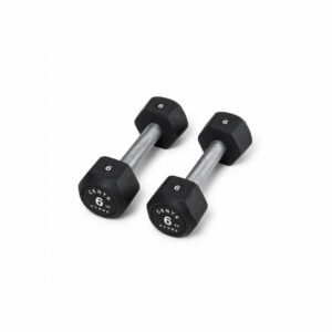 Centr x HYROX 6kg rubber dumbbell for strength training and fitness workouts