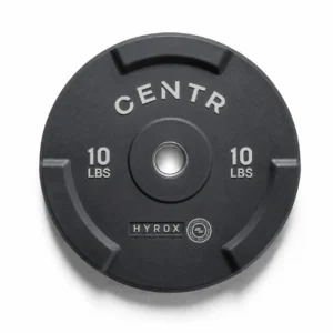 Centr x HYROX rubber interlocking bumper plate 10 lbs for strength training workout