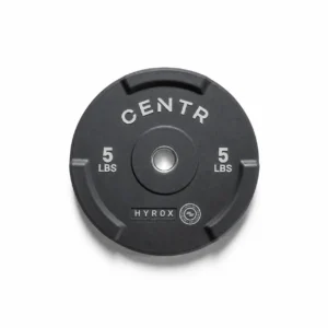 Centr x HYROX rubber interlocking bumper plate 5 lbs for beginner weight training