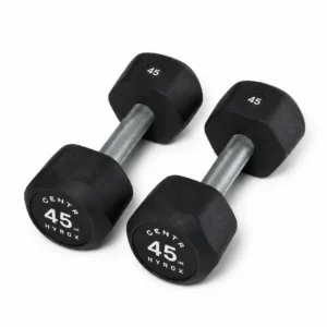 Centr x HYROX Perform Series 45LB Urethane Dumbbell for Strength Training
