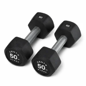 Centr x HYROX Perform Series 50LB Urethane Dumbbell for Strength Training