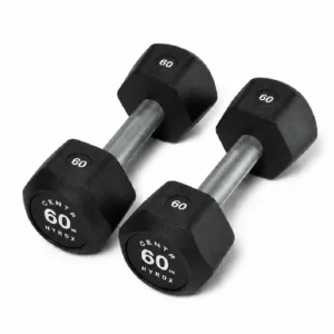 Centr x HYROX Perform Series 60LB Urethane Dumbbell for Strength Training