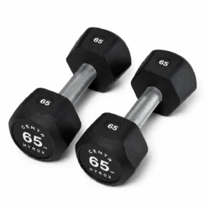 Centr x HYROX Perform Series 65LB Urethane Dumbbell for Strength Training