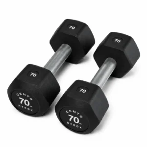 Centr x HYROX Perform Series 70LB Urethane Dumbbell for Strength Training