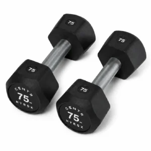 Centr x HYROX Perform Series 75LB Urethane Dumbbell for Strength Training