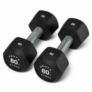 Centr x HYROX Perform Series 80LB Urethane Dumbbell for Strength Training