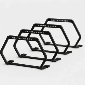 Centr x HYROX hexagon agility training hurdles set