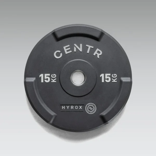 HYROX urethane bumper plate 15kg gym equipment