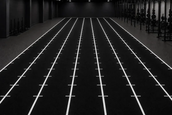HYROX 8 lane gym turf for functional fitness and sled training