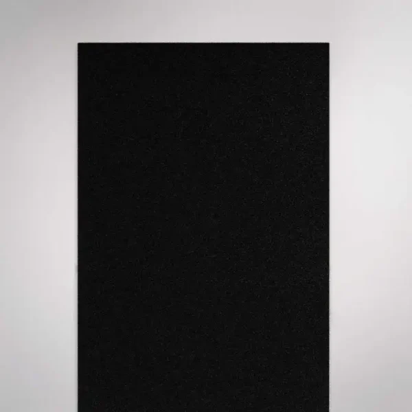 Plain black gym turf for training