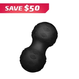 black Power Plate DualSphere massage tool for targeted muscle relief