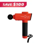 red Power Plate Pulse 3.0 handheld massage gun for muscle recovery