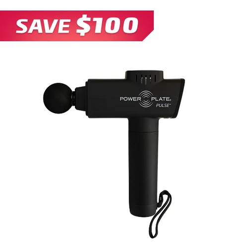 black Power Plate Pulse 3.0 massage gun for deep muscle therapy